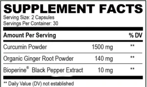 CURAFEN_Supplement_facts
